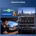 LAMTTO 9.26" Wireless CarPlay Screen for Car - Apple CarPlay & Android Auto Touchscreen, 1600x600 HD IPS Display, Plug & Play, OTA Updates, Waterproof Backup Camera & Screen Mirroring - Image 4