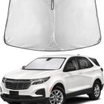 EcoNour Windshield Sunshade Compatible for Chevrolet Equinox 2018-2022 2023 2024, Sun Visor for Front Windshield & Window Sun Shade Cover, UV Heat Blocker & Protector, Car Accessories