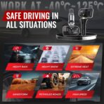 315Mhz Pre-Programmed TPMS Sensor, 4 Pack Tire Pressure Monitoring Sensor fit for Ford F150 Escape Explorer Ranger Transit, Lincoln Aviator Corsair, Replace JX7Z1A189C - 4 Replaceable Valve Stems - Image 8