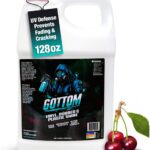 Gottom Vinyl, Rubber & Plastic Shine - 128oz, Cherry Vanilla Scent - VRP Gloss Dressing for Plastic, Car Interior & Tire Dressing, UV Protection, Plastic Restorer, Long-Lasting Gloss Finish