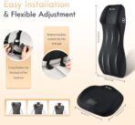 FLORICH Car Seat Cushion and Lumbar Support Headrest Pillow Memory Foam Ergonomic Car Cushion Back Neck Support Pillow Sciatica & Back & Tailbone Pain Relief Cushion for Car Seat Driving, Black - Image 6