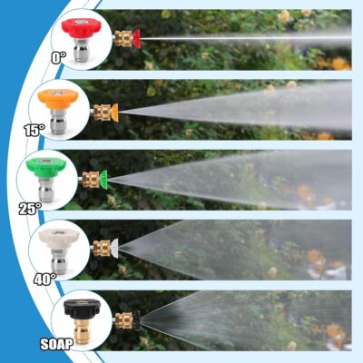 Undercarriage Pressure Washer Cleaner, 16 INCH 2-in-1 Pressure Washer Broom with Extension Wand, Wash Mitt, 9 Nozzles, 4000 PSI Under Car Pressure Washer Attachment for Cars, Trucks - Image 6