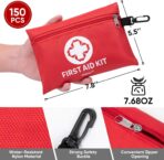 PTEROMY 150 Piece Mini First Aid Kit, Portable Small Emergency Kits Compact 1st Aid Kit for Car, Travel, Home, Camping, Outdoor, Hiking - Image 4