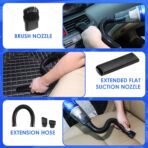 Viewsun 18PCS Car Cleaning Kit, Car Interior Detailing Kit with Blue High Power Handheld Vacuum, Detailing Brush Set, Windshield Cleaner, Cleaning Gel, Complete Auto Accessories for Men, Women - Image 7