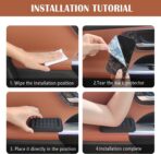 2PCS Car Arm Rest Elbow Pads,Comfortable Car Arm Rest Cushion with Memory Foam Pad for Arm Support,Universal Car Door Armrest Pad Car Interior Accessories (Black) - Image 6