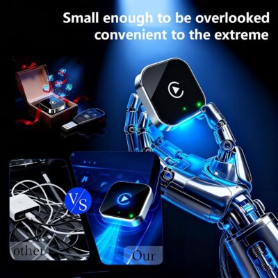 2026 Upgraded Wireless CarPlay Adapter - Fast Auto-Connect, Stable Connection, Mini Size Plug & Play Adapter for iPhone & Android Auto Compatible Cars - Image 6