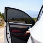 Nuanchu 4 Pack Car Window Shade Seat Sun Protection Cover Breathable Mesh Front Rear Universal Automotive Window Cover for Family Camping Privacy Blackout Front(23'', 22-43'') Rear(21'', 22-43'') - Image 7