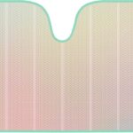 Iridescent Matte White Front Windshield Sunshade-Accordion Folding Auto Shade for Car Truck SUV-Blocks UV Rays Sun Visor Protector-Keeps Your Vehicle Cool- 58 x 27 in