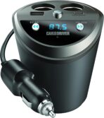 Car and Driver Smart FM Transmitter Bluetooth Cup Holder, Compatible with Alexa, Siri, and Google Assistant for Car, Dual USB-A and USB-C PD Fast-Charging Ports and Cigarette Lighter 12V Power Sockets - Image 4