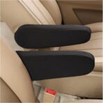 Kewucn 2 PCS Car Front Seat Armrest Covers, Elastic Fabric Auto Seat Armrest Protectors, Universal Seat Arm Rest Cover Replacement, Vehicle Interior Decor Accessories (Black)