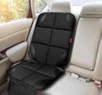 Car Seat Protector 1 Pack Car Seat Cushion Mat Thickest Padding,Waterproof 600D Fabric Car Seat Covers for Non-Slip Backing Mesh Pockets for Baby and Pet (Black, 1 Pc) - Image 6