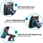 APPS2Car 3-in-1 Car Phone Mount Magnetic Dashboard Windshield Air Vent Mount Phone Holder for Car Universal Car Phone Holder with Powerful Suction Cup Built-in Strong 6 Magnets for All CellPhones - Image 8