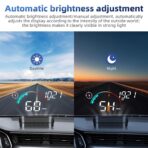 ARTILAURA Windshield GPS Speedometer Head Up Display HUD 3.5 Inches Digital GPS Speedometer Smart Gauge Overspeed,Compass, Mileage for Most Car Vehicles - Image 5