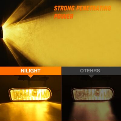 Nilight Fog Light Assembly Compatible with 1999 2000 2001 2002 Chevy Silverado 1500 2500 2001-2002 3500 Chevy Silverado 2000-2006 Suburban Tahoe - Image 6