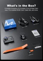 JOMISE 4K Dash Cam Front and Rear with 5Ghz WiFi GPS, Dual Dashcam with 64GB Card, 3" Screen, Night Vision, 24H Parking Mode – Reliable Dash Camera for Family Cars, Rideshare Drivers, and Trucks - Image 9