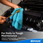 Microfiber Cleaning Cloth, 10 Pack Reusable Microfiber Towels for Cars Lint Free Cleaning Shop Towel Rags for Home Kitchen Automotive Bar Mechanic Restaurant Garage, 11.5"x 11.5", Multicolor - Image 4