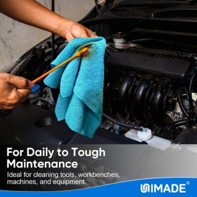 Microfiber Cleaning Cloth, 10 Pack Reusable Microfiber Towels for Cars Lint Free Cleaning Shop Towel Rags for Home Kitchen Automotive Bar Mechanic Restaurant Garage, 11.5"x 11.5", Multicolor - Image 4