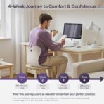 CabSupport Ergonomic Lumbar Support Seat Cushion M1 Plus - Posture Correction Spineseat for Office Chair, Car, Home with Breathable Memory Foam - Image 6