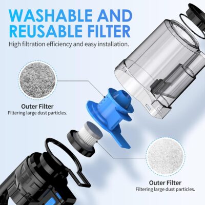 17pcs Car Detailing Kit Interior Cleaner, Car Interior Cleaning Kit with Handheld Car Vacuum, Car Detailing Brushes, Windshield Cleaning Tool, Car Cleaning Supplies, Car Accessories for Men, Women - Image 8