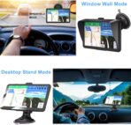 Car GPS Navigation 7 Inch Truck Navigator Latest Maps Touch Screen Vehicle GPS Commercial Trucker Voice Navigation Speeding Warning Free Lifetime Update of Maps - Image 4
