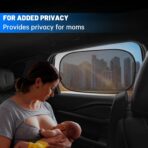 4 PCS Universal Car Window Shades for Baby, 20"x12" Static Cling Mesh Car Shades for Side Windows, Easy Fold UV & Sun Protection Window Covers for Family Travel - Image 3