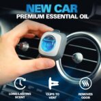 Air Jungles New Car Scent Car Air Freshener Vent Clip, 6 Count Long Lasting Up to 180 days, Natural Essential Oil Car Fragrance for Women and Men, Odor Eliminator - 4ml Each - Image 2
