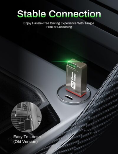 2026 Wireless CarPlay Adapter Support Apple CarPlay & Android Auto, 2-in-1 USB A & USB C Mini Bluetooth Dongle Convert Wired to Wireless Compatible with iPhone & Android Fast Marine Stereo receivers - Image 2