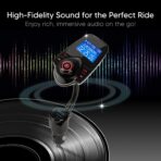 ONN Upgraded 2026 Bluetooth Car FM Transmitter, 1.44” LCD Display, Flexible Gooseneck, Hands-Free Calling, Dual USB Fast Charger, AUX & Micro SD Support for Cars, SUVs & Trucks - Image 6