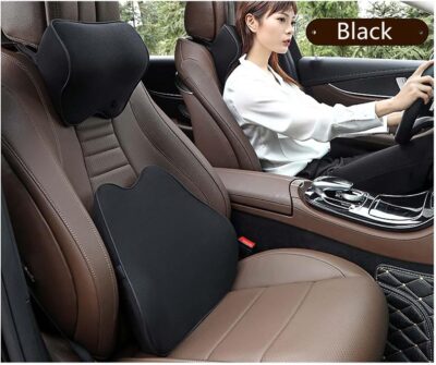 Car Seat Neck Pillow, Headrest Cushion Relieve Neck Pain for & Muscle Tension,100% Memory Foam Neck Support Head Pillow for Ergonomic Design - Image 4