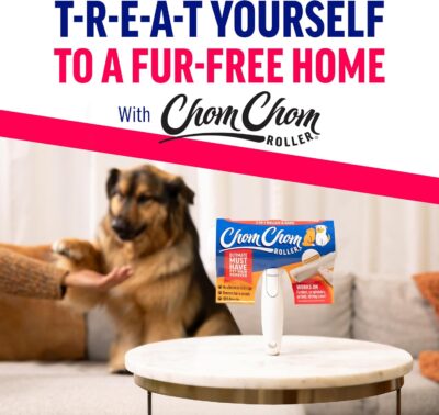 ChomChom Roller & Rake – Reusable Pet Hair Removal Roller with Rake Attachment for Cat & Dog Fur on Furniture, Couch, Carpet, Car, Rugs, Bedding & More– Portable, Eco-Friendly - Image 7