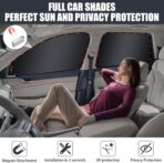 ZATOOTO Side Window Sun Shade - 4 Pack Car Window Covers 99% UV Light Block Car Curtains Magnetic Side Window Sun Shade Keeps Cooler for Breastfeeding, Taking a nap, Changing Clothes, Camping - Image 3