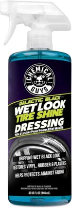 Chemical Guys Galactic Black Wet Look Tire Shine Dressing, for a Whole New Level of Shine and Depth of Black, Safe for Cars, Trucks, Motorcycles, RVs & More, 32 fl oz