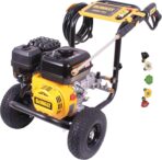DeWalt 3300 PSI Gas Pressure Washer, 5 Nozzles, Spray Gun, Wand, 25-ft. Hose, DXPW3300-S, 49-State