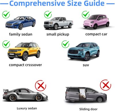 Car Window Shades, 2 Pack Side Car Window Sun Shades for Camping, UV Protection Breathable Mesh Baby Window Covers, Window Screen for Car, Truck, SUV, Protect Privacy for Kids, Family (39.8"x18.9") - Image 6