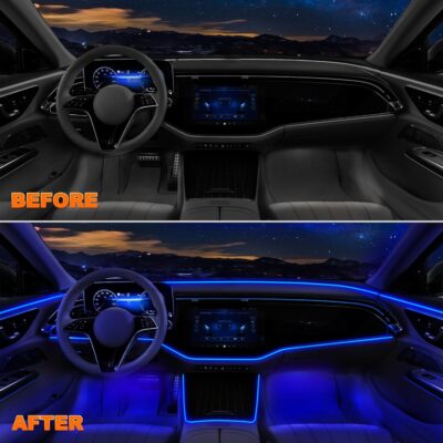 Interior Car LED Strip Lights with Wireless APP and Remote Control, RGB 5 in 1 Ambient Lighting Kits with 236 inches Fiber Optic, 16 Million Colors Car Neon Lights, Sync to Music - Image 7