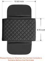 JOYTUTUS Center Console Cover for SUV Sedan, Thick Arm Rest Pad with Storage Bag Leather Middle Console Protector, ‎12.6" x 7.8" x 2.16" - Image 2