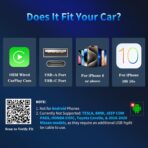 Wireless CarPlay Adapter for iPhone 2026 Upgrade - Stable Connection Convert Wired to Wireless Compatible with Cars 2018+, iOS 10+ (USB-C) - Image 8