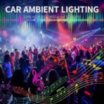 Ambient Lighting Car Led Lights Interior Kit,4 in 1 Acrylic Led Lights for Car Interior Decorations,DIY Fiber Optic Music Sync RGB Neon Strip Ambiance Footwell Lighting with Wireless APP - Image 7