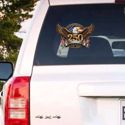 2pcs 250th Anniversary USA Car Decal Sticker, USA Patriotic 4th of July 1776–2026 Vinyl for Car, Truck, Window, Laptop, 250 Years American Independence Bumper Stickers - Image 4