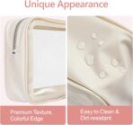 PACKISM Clear Makeup Bag - TSA Approved Toiletry Bag for Carry-on & Checked Luggage, Water Resistant Car Storage Organizer with Reinforced Seams - Image 9