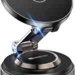 Magnetic Phone Holder for Car 2026 Heavy Duty Model 360° Adjustable Vacuum Suction Car Magsafe Phone Mount Cell Phone Holders for Your Car for iPhone 16 Pro Max 15 14 13 12 Plus (Metal Stand Rotor)