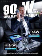 LISEN 90W for iPhone 17e 16 15 Pro Max Car Charger USB C Fast Charge,Super Fast for iPhone 15 16 17 Pro Car Charger USB C Adapter for iPhone 17 16 15 Air ProMax Plus,Samsung Galaxy S26 Ultra, Android - Image 8