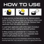 Formula 1 Tire Wax - Long Lasting Tire Gel for Black Glossy Tires, Water Resistant, Restores Plastic Trim, Foam Applicator Included, 10oz - Image 4