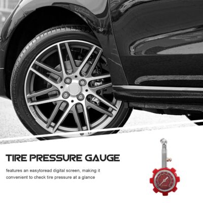 Heavy Duty Metal Tire Pressure Gauge Digital Measurement Tool for Cars Trucks Bikes with High Accuracy Air Pressure Monitoring - Image 5