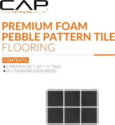 CAP Puzzle Exercise Mats | 1/2” Thick EVA Interlocking Foam Tiles for Home Gym Flooring | Multiple Options - Image 2