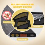 XCBYT RAV4 Window Sunshades for 2019-2025, Dual Layer Car Window Covers with Breathable Mesh & Blackout Cloth, 99% UV Protection Privacy Curtains for Car Camping, Sleeping & Rest (4 PCS) - Image 5
