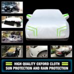 Car Cover Compatible with Buick Special Y-Body 1961-1963,Heat-Insulating, dust-Proof, Sun-Proof, All-Weather Protection Outdoor car Cover (Silver Green) - Image 6