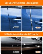 16Ft Chrome Car Trim Strip, Self-Adhesive Automotive Exterior and Interior Side Body Moulding, 1/4 inch (6mm) Scratch-Proof Silver DIY Accessories for Decorate Bumper Door Window - Image 4