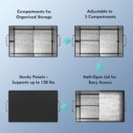 Cooler Bag – Soft Travel Cooler Holds 45 Cans, Stays Cold for 8H & Warm for 6H – Portable Car Trunk Organizer for Camping, Beach, Picnic - Image 6