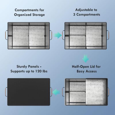 Cooler Bag – Soft Travel Cooler Holds 45 Cans, Stays Cold for 8H & Warm for 6H – Portable Car Trunk Organizer for Camping, Beach, Picnic - Image 6